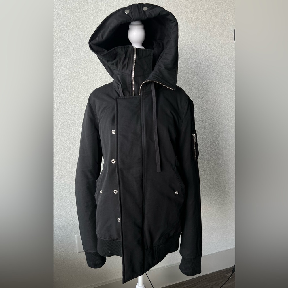IRO Black Hooded Performance Jacket cylian $1000